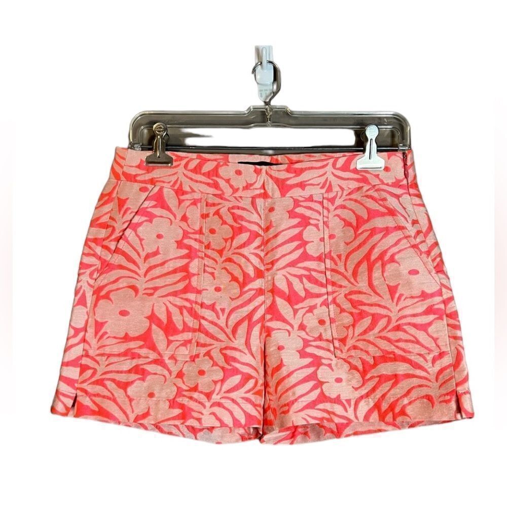 J crew floral patterned shirt shorts